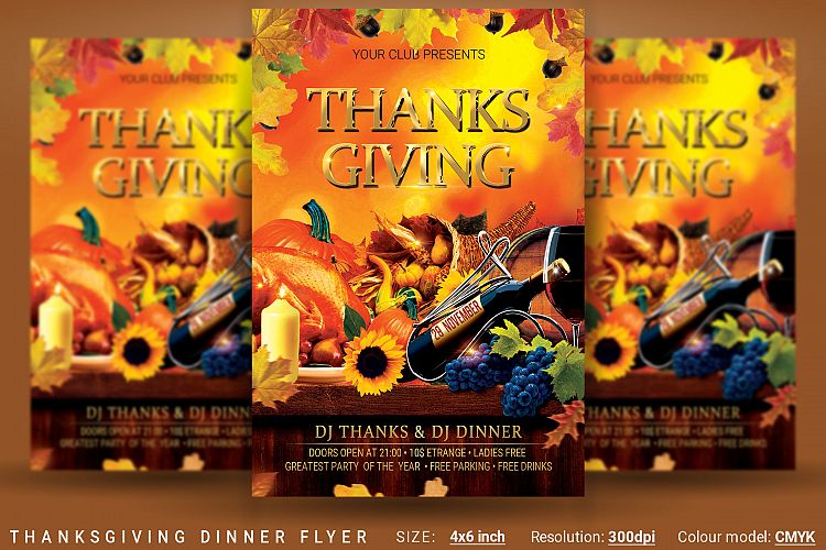 Thanksgiving Dinner Flyer