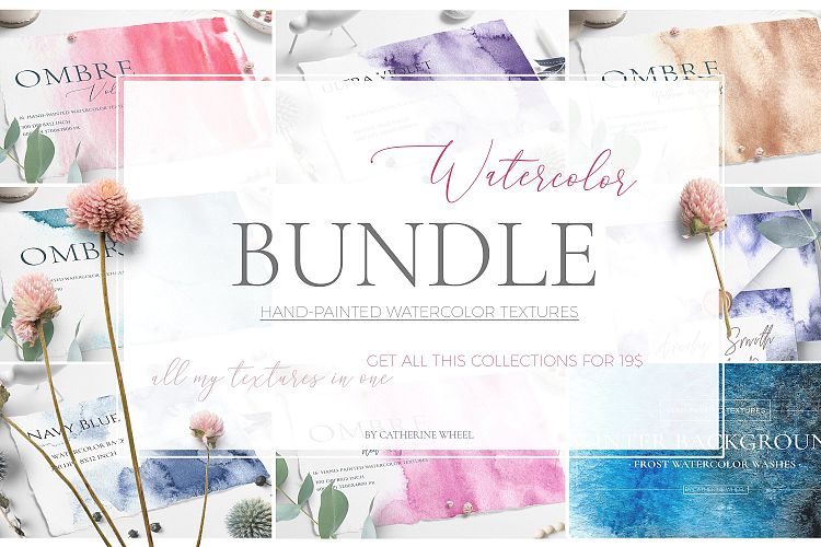 Watercolor Textures Bundle Freebie