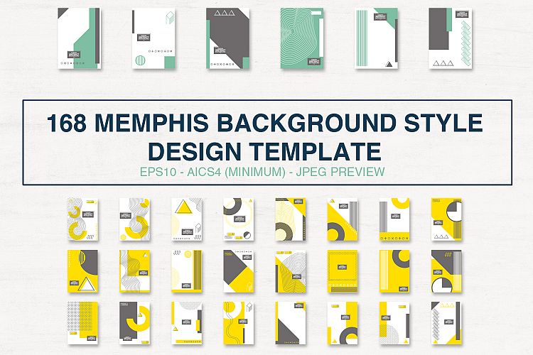 Neo Memphis Set Background Elements