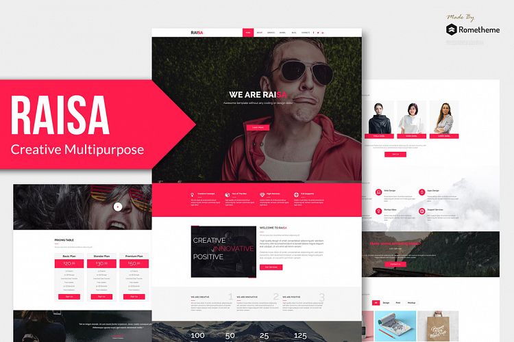 Raisa - Creative Adobe Muse Theme