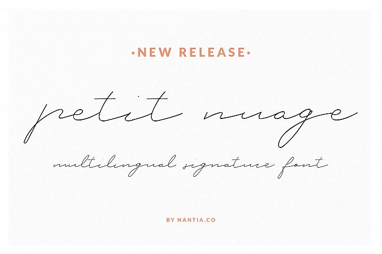 Petit Nuage Signature Font