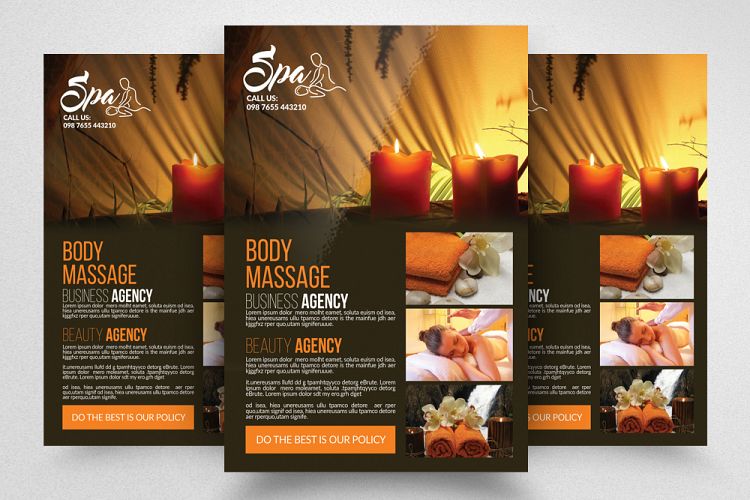 Spa   Body Massage Centre Flyer