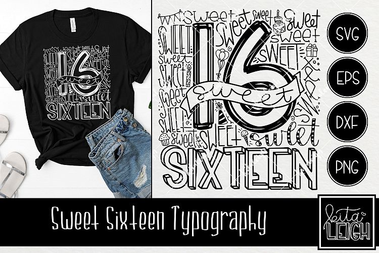Sweet Sixteen Typography