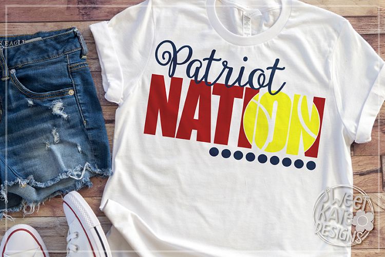 Patriot Nation with Knockout Tennis Ball SVG DXF EPS PNG JPG