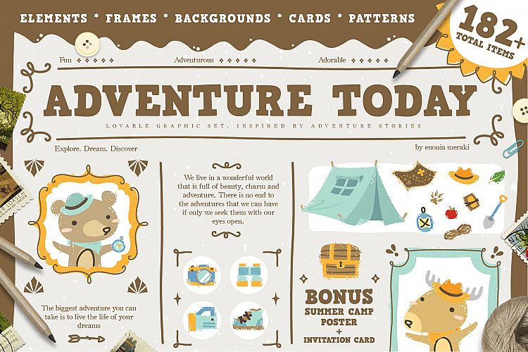 Adventure Today -  Amazing kids graphic