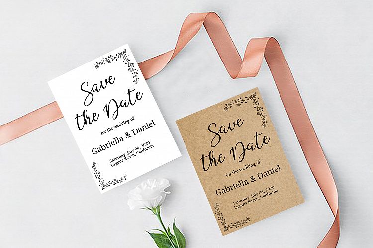 Printable Save The Date Template, instan download, DAD_03