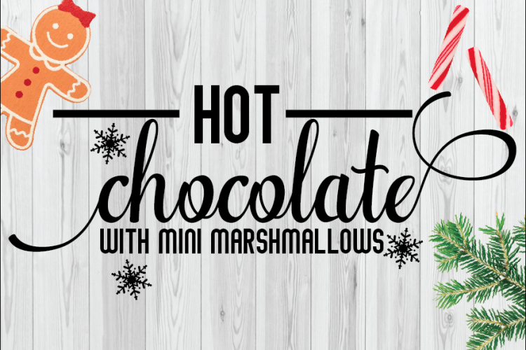 Hot Chocolate Sign SVG (172848) | SVGs | Design Bundles