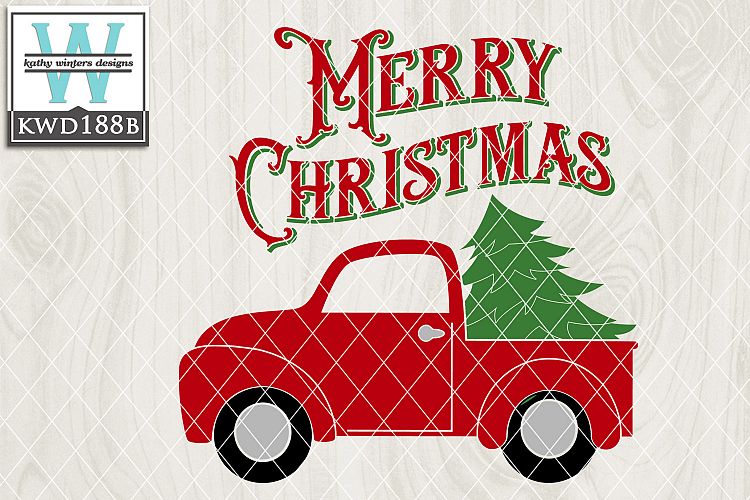 Christmas SVG - Christmas Vintage Truck KWD188B