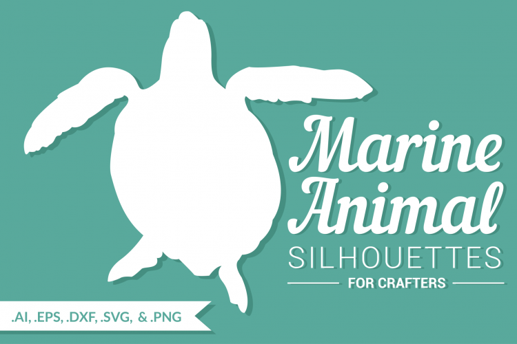 Marine Animal Silhouettes for Crafters example image 1