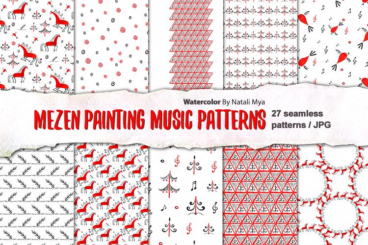 Mezen painting music patterns