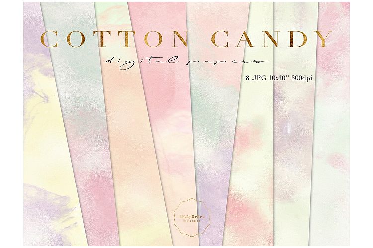 Cotton Candy Papers - Hologram backround