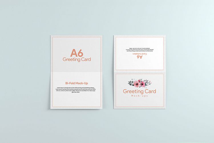 A6 Greeting Card Invitation X2