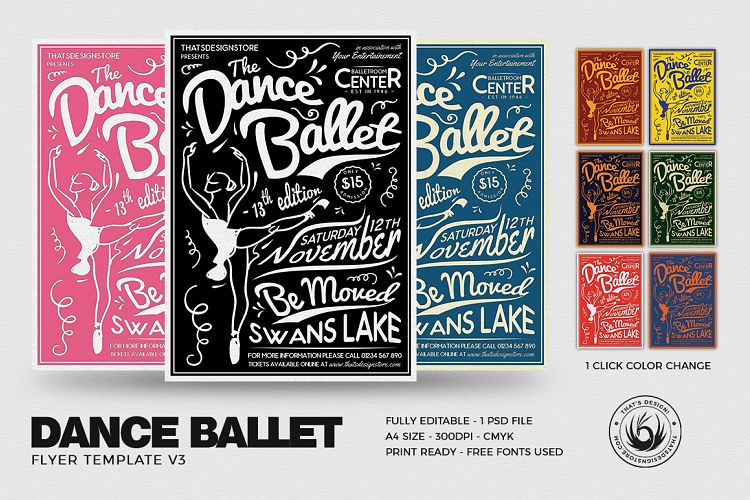 Dance Ballet Flyer Template V3