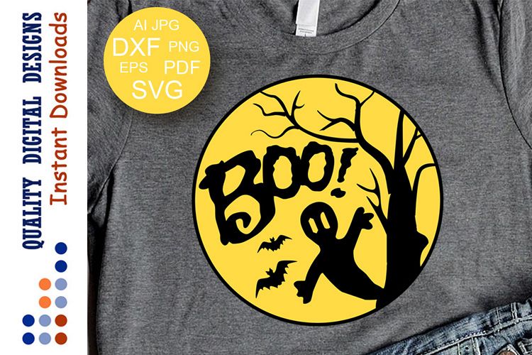 BOO svg Halloween sign svg Halloween decor Cut files svg