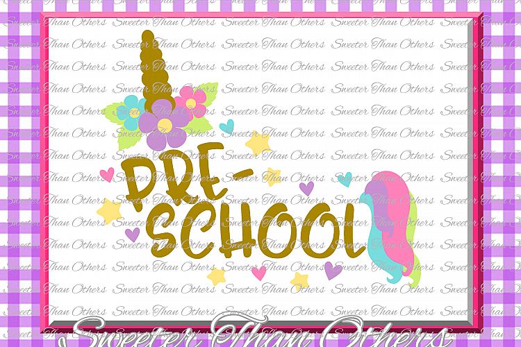 Unicorn Svg, Preschool SVG Preschool cut file