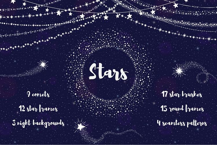 Stars vector set