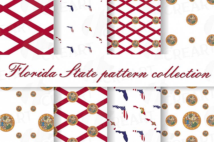 Florida State pattern, printable Florida digital paper