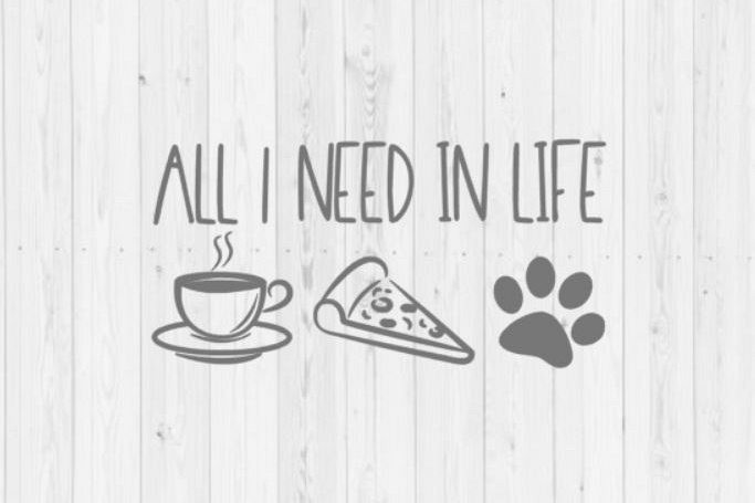 All I need, coffee SVG, quote svg, dog svg, cut file, svg, funny svg, instant download, digital download, commercial use, commercial license