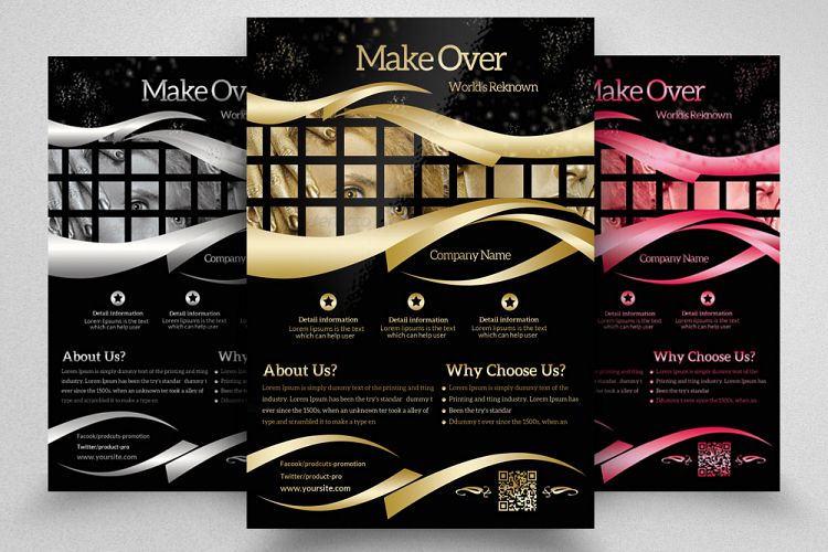 Make Over Fashion Show Flyer