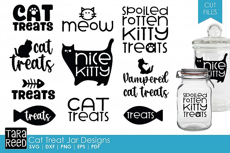 Cat Treat Jar Designs