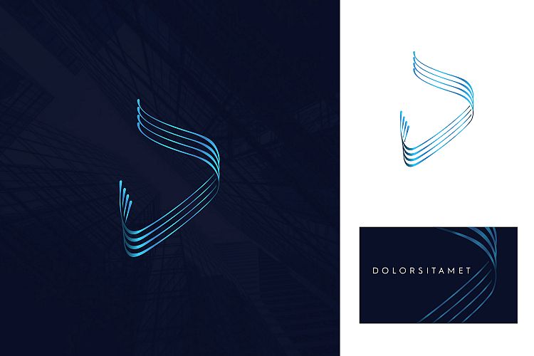 abstract d letter logo, abstract arabic d letter logo.