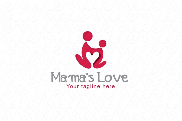 Mama’s Care - Human Icon Logo Template