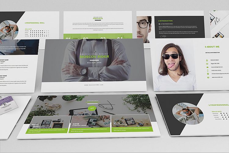 Resume CV Google Slide Template