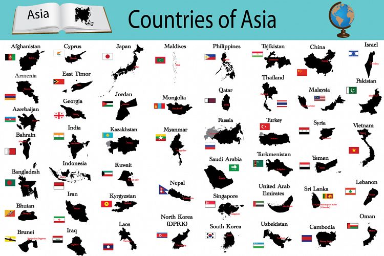 Countries of Asia