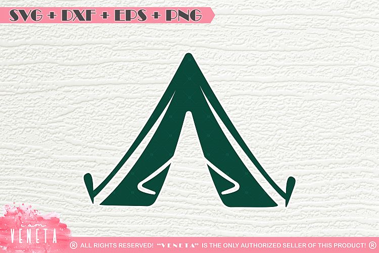 Camping Tent | SVG, DXF, EPS, PNG Cutting File