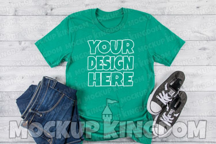 Unisex Crew Neck Shirt Mockup, Bella Canvas Mockup
