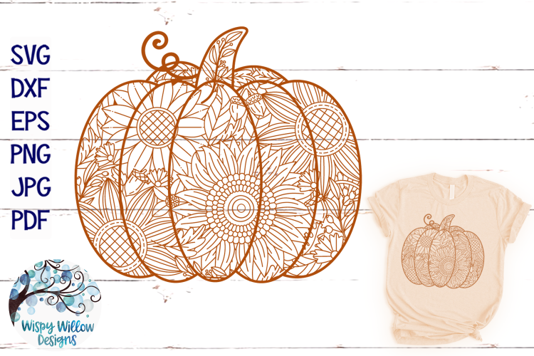 Download Pumpkin Zentangle SVG | Pumpkin Mandala SVG | Fall SVG ...
