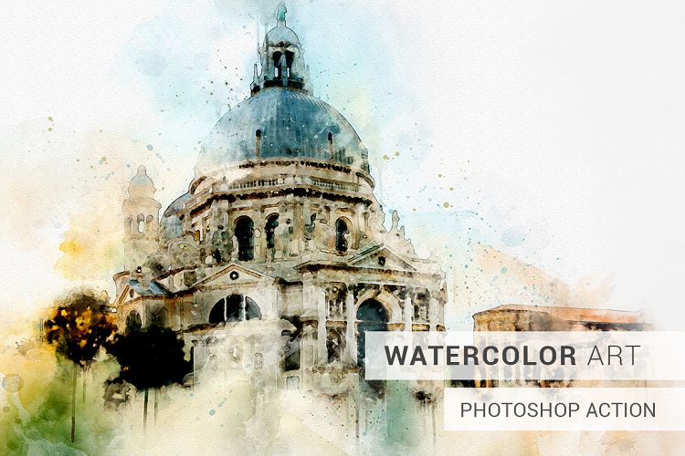 Watercolor Photoshop Action