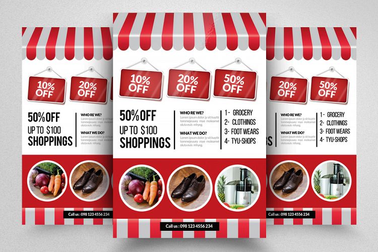 Super Market Product Sale Offer Flyer