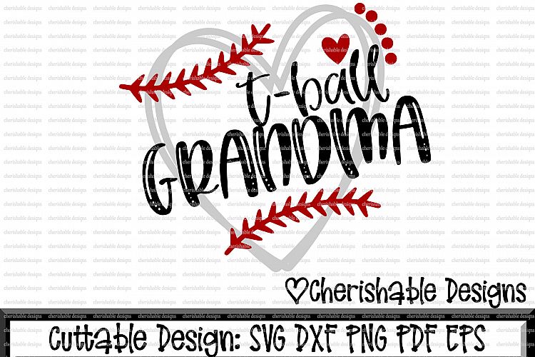 T ball Svg, T ball Grandma svg, T Ball Cutting file, T-ball svg, heart frame baseball, dxf pattern, svg pattern, Cricut instant download