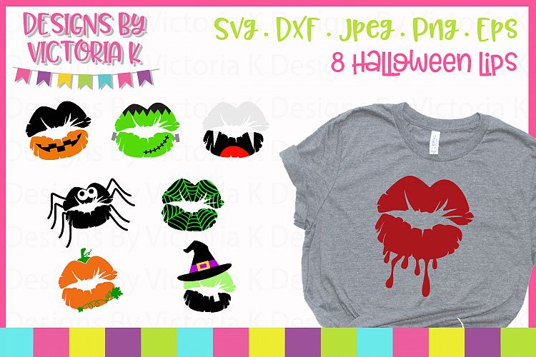 Halloween Lips SVG Cut Files