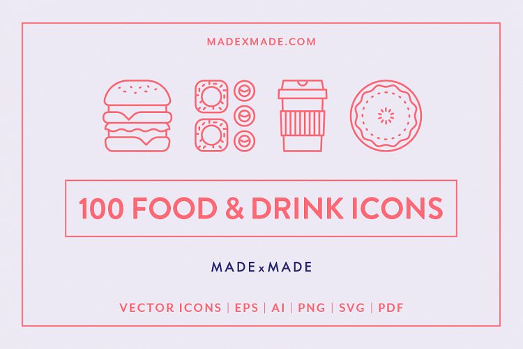 Line Icons - Food & Drink