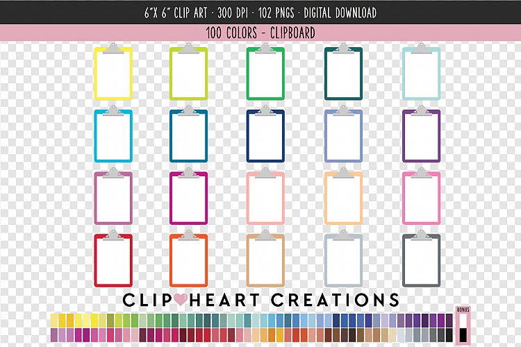 Clipboard Clip Art - 100 Clip Art Graphics