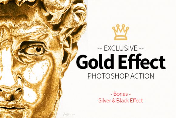 Gold Effect Photoshop Action