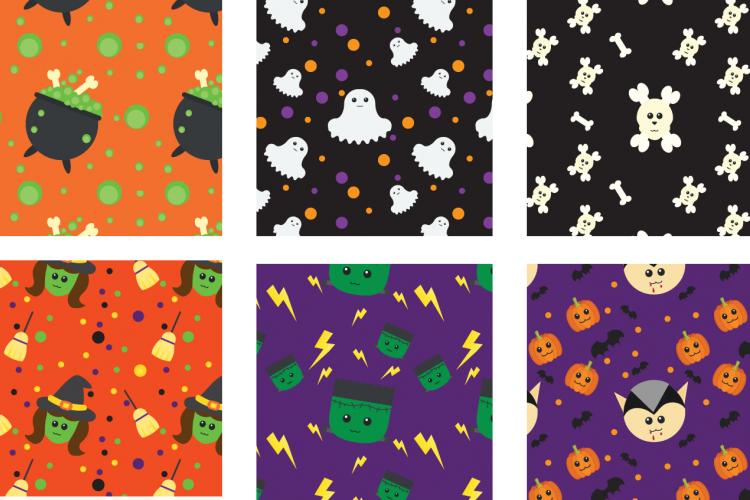Halloween Seamless Patterns