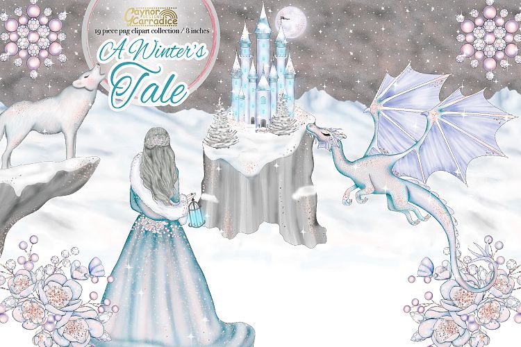 A Winters Tale- Ice Princess Fairy tale Clipart