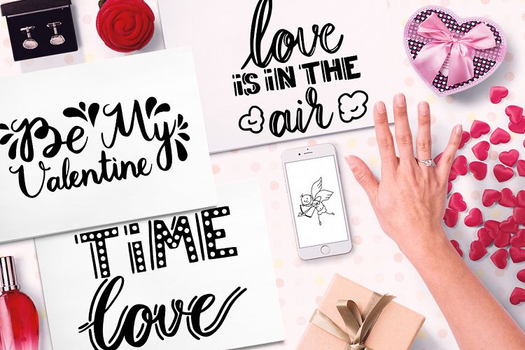Be My Valentine| Lettering & Cupid