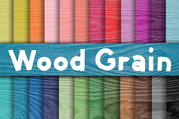 Wood Grain Textures Digital Paper