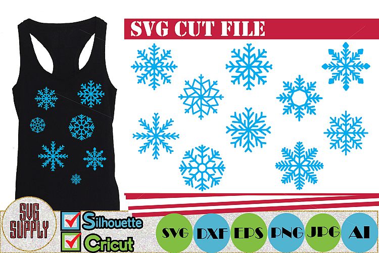 Snowflakes SVG Cut File