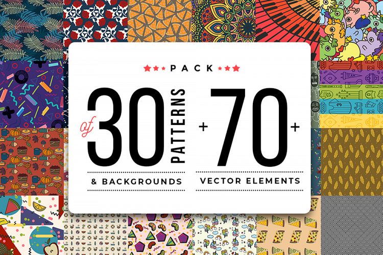 Pack Of 30 Patterns & Backgrounds