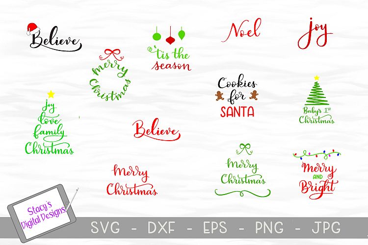 Christmas SVG bundle - Volume 2 / 12 Christmas SVG designs