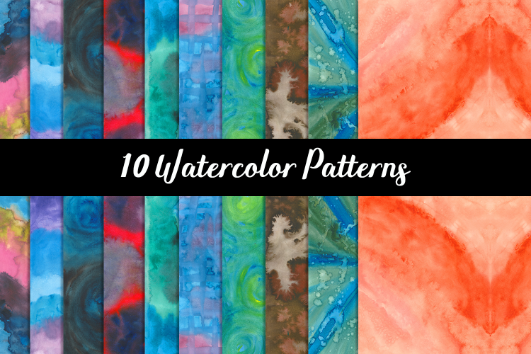 WATERCOLOR PATTERNS,WATERCOLOR BACKGROUNDS,WATERCOLOR TEXTURES