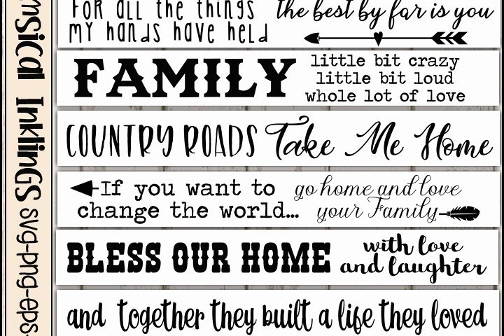 My Family Sign SVG Bundle