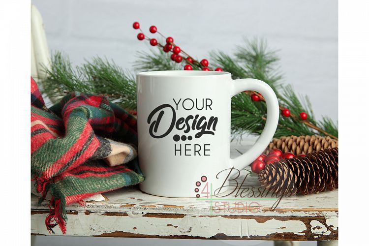 Winter Mug Mockup Coffee Mug mockup Christmas Cup Tea Coffee