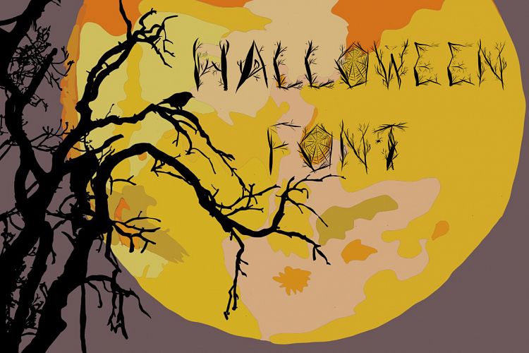 Halloween woody alphabet