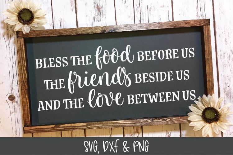 Bless The Food Before Us SVG Cut File - Thanksgiving SVG